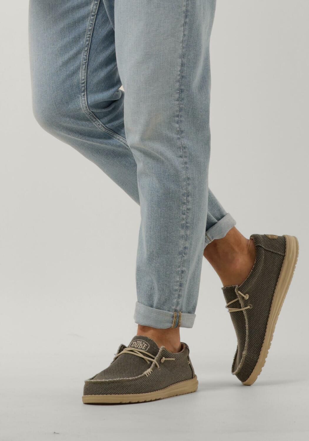 Groene HEYDUDE Instappers WALLY BRAIDED - large