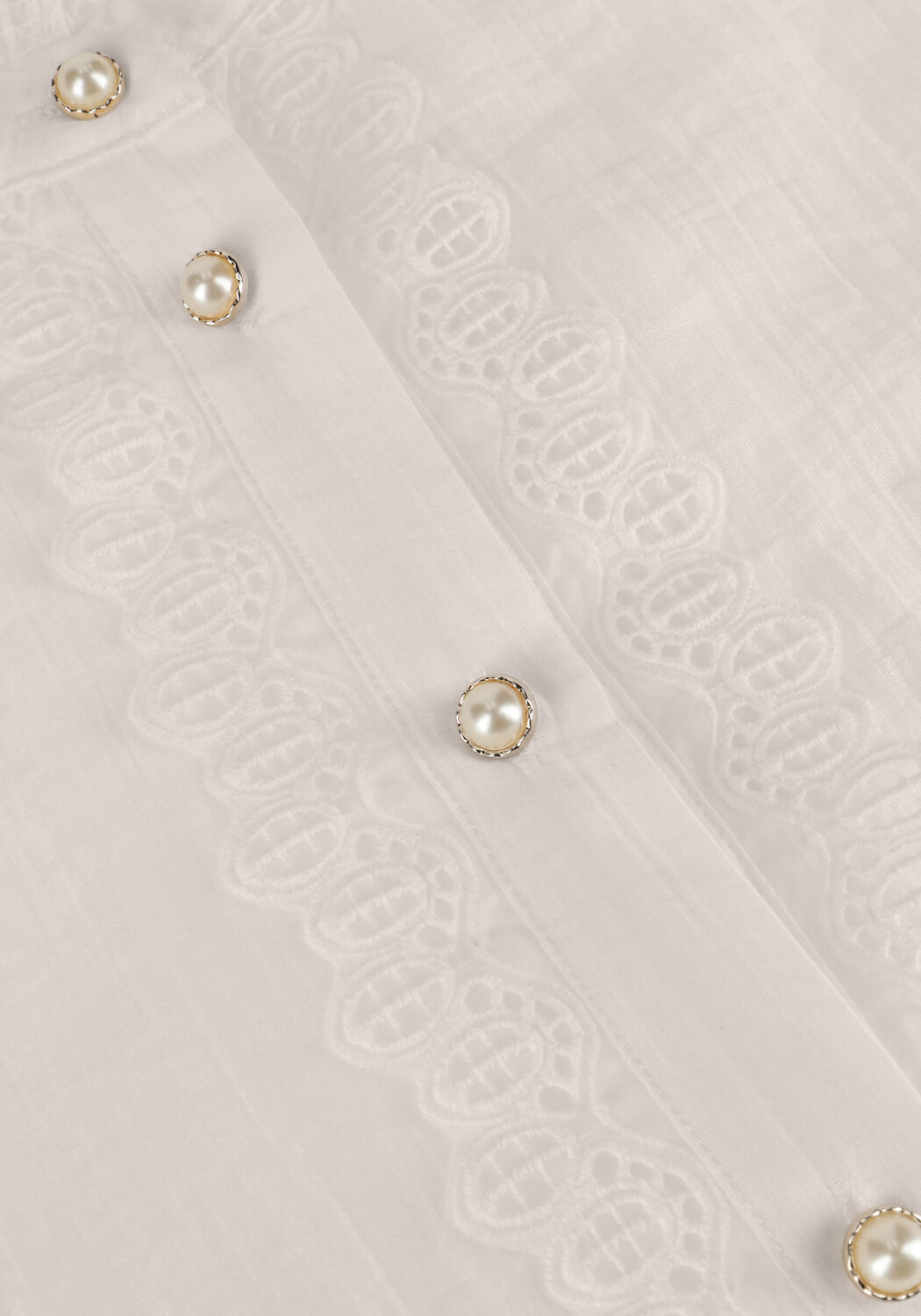 Witte CO'COUTURE Blouses ANGIE ANGLAISE SHIRT - large