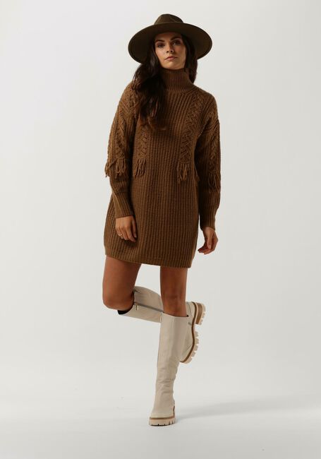 Khaki VANESSA BRUNO Mini jurk VERENICE DRESS - large