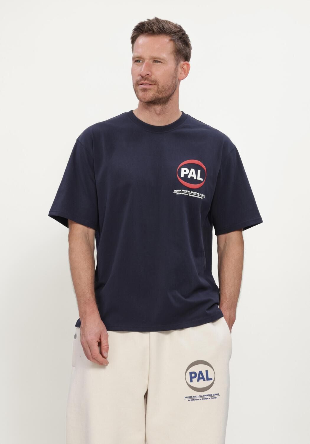 Donkerblauwe PAL Sporting Goods T-shirt PRE GAME T-SHIRT - large