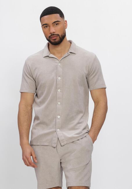 Grijze WAHTS Casual overhemd RYANS TOWELING - large