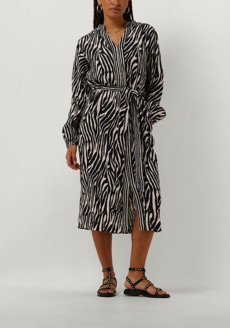 Zwarte STELLA FOREST Midi jurk E24RO053 - large