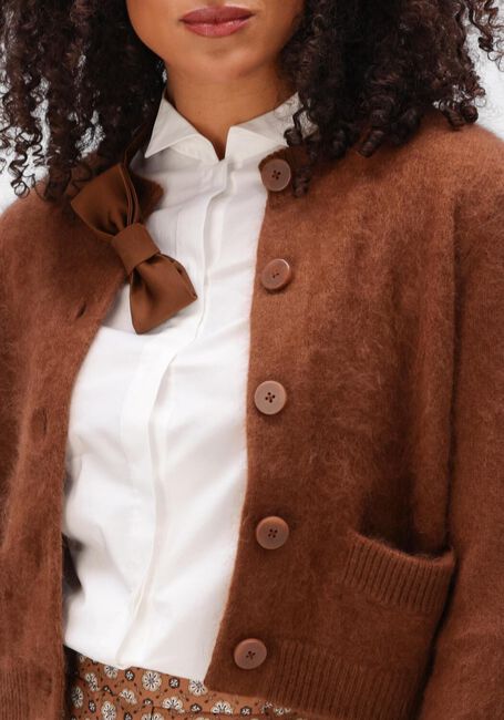 Bruine DOROTHEE SCHUMACHER Vest FLUFFY STATEMENTS CARDIGAN - large