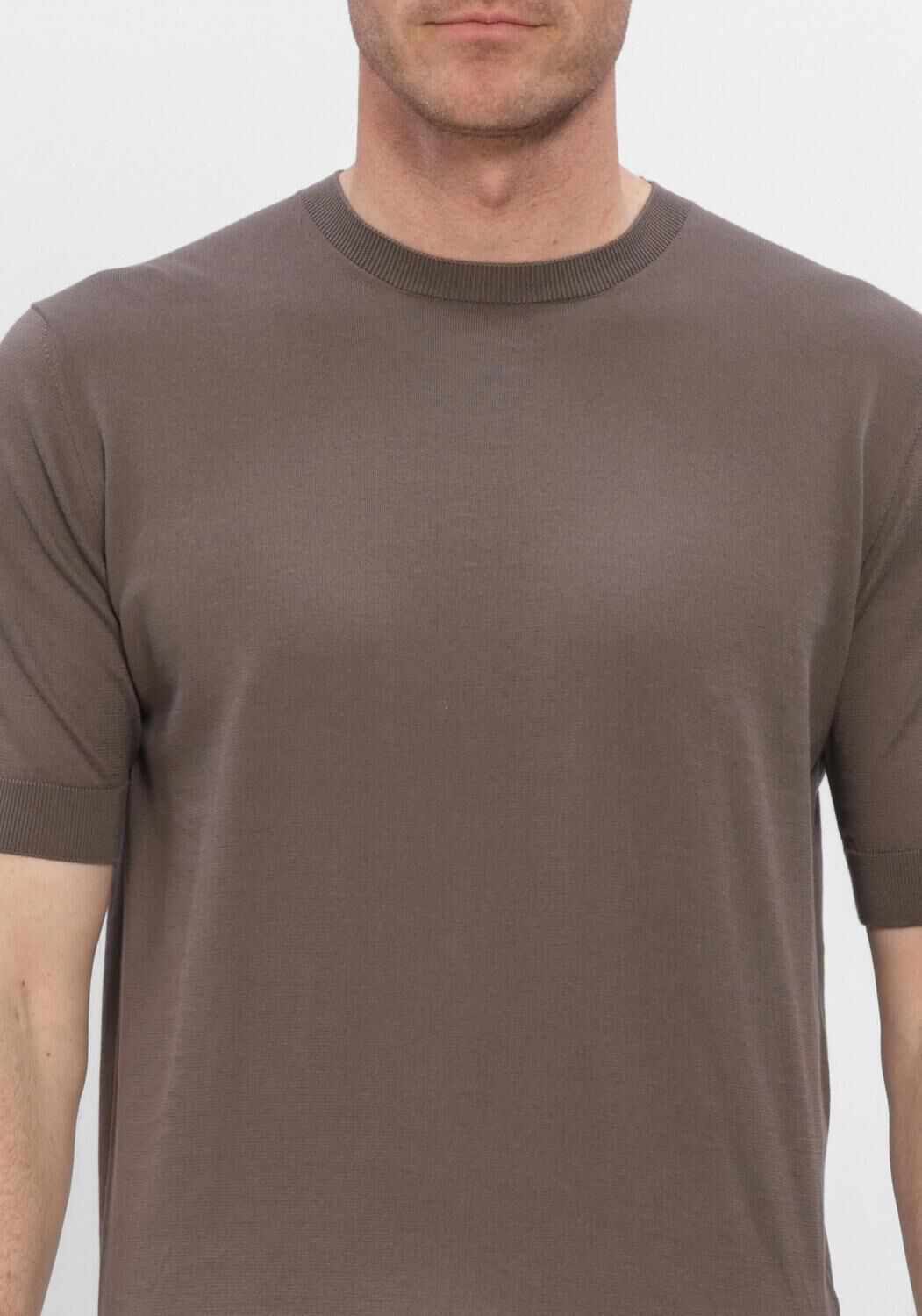 Taupe FILIPPO DE LAURENTIIS T-shirt G. COLLO MC - large
