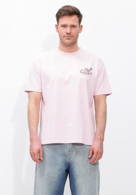 Lichtroze NEW AMSTERDAM SURF ASSOCIATION Polo TROPICAL TEE - large