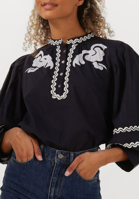 Donkerblauwe ANTIK BATIK Blouses DALI BLOUSE - large
