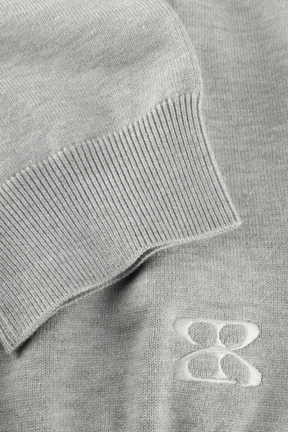 Lichtgrijze STUDIO AR Vest NOOR VISCOSE KNIT - large