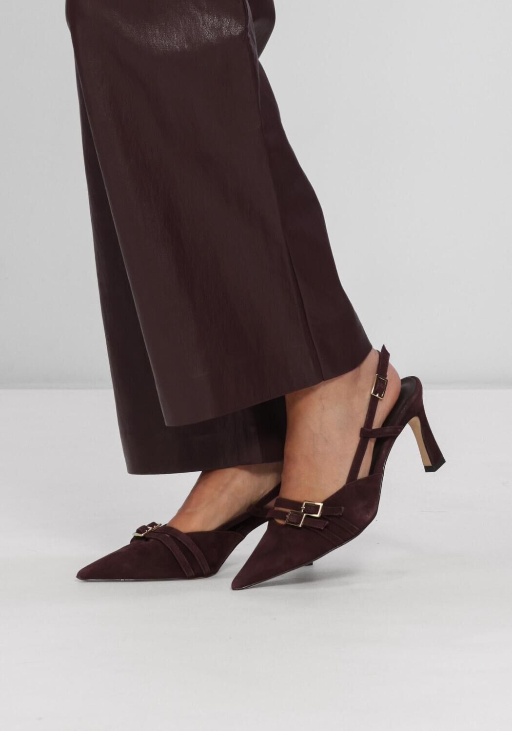 Paarse NOTRE-V Slingbacks 67212 - large