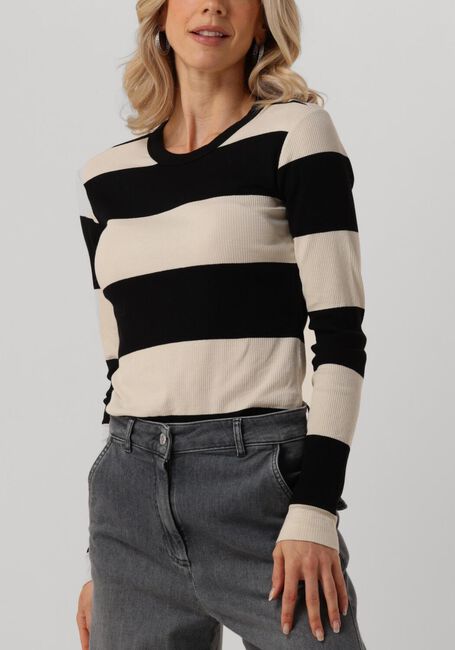 Beige PENN & INK Tops & T-shirts LONGSLEEVE BIG STRIPE - large