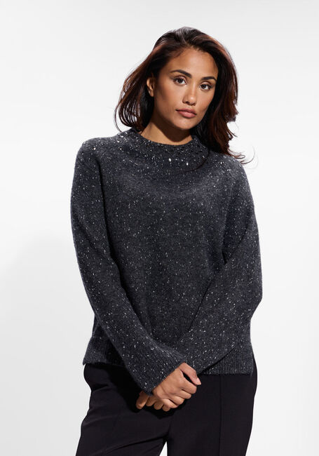 Donkergrijze MARC CAIN COLLECTION Trui ZC 41.35 M57 - large