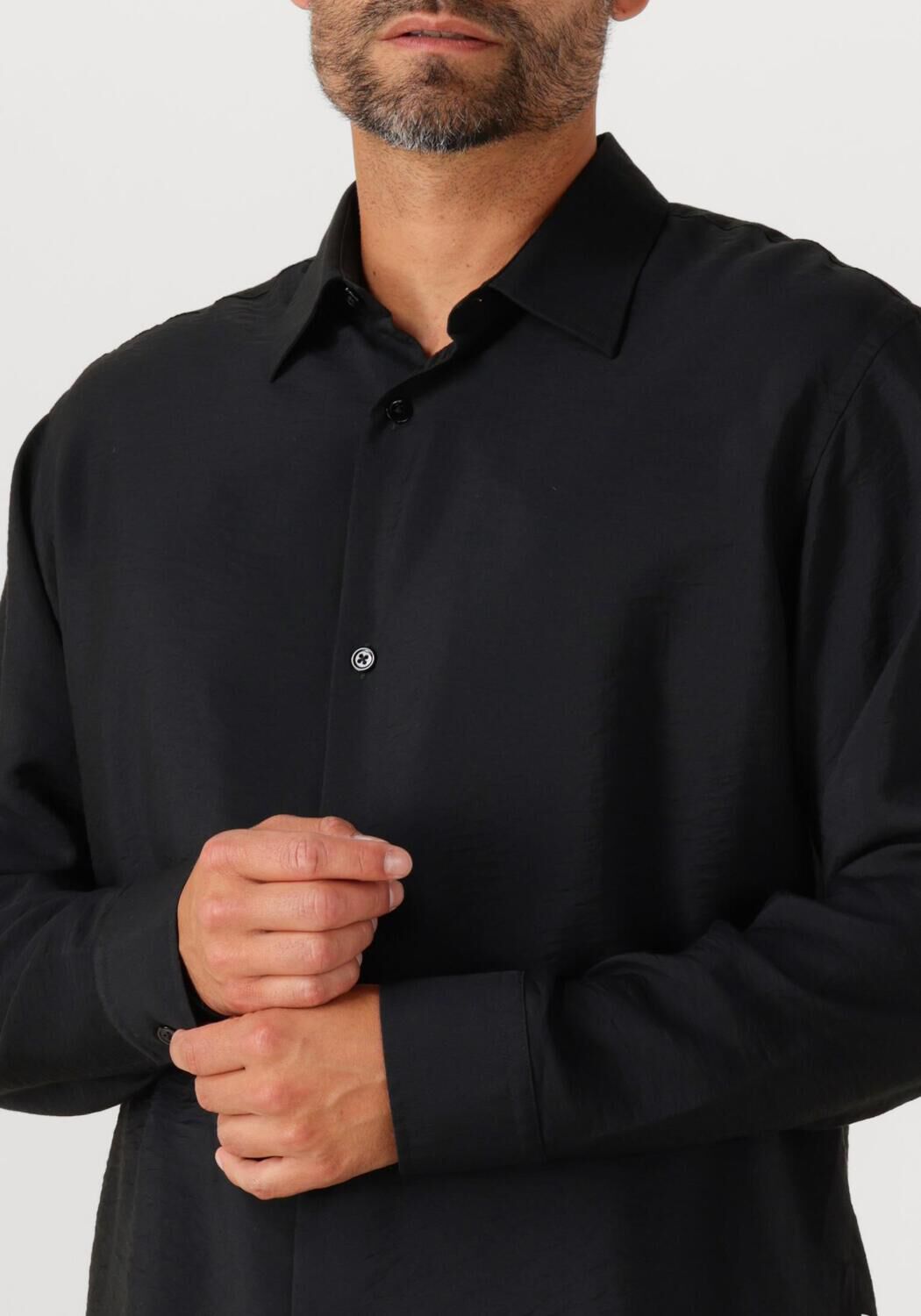 Zwarte NN.07 Casual overhemd FREDDY NO PKT 5971 - large