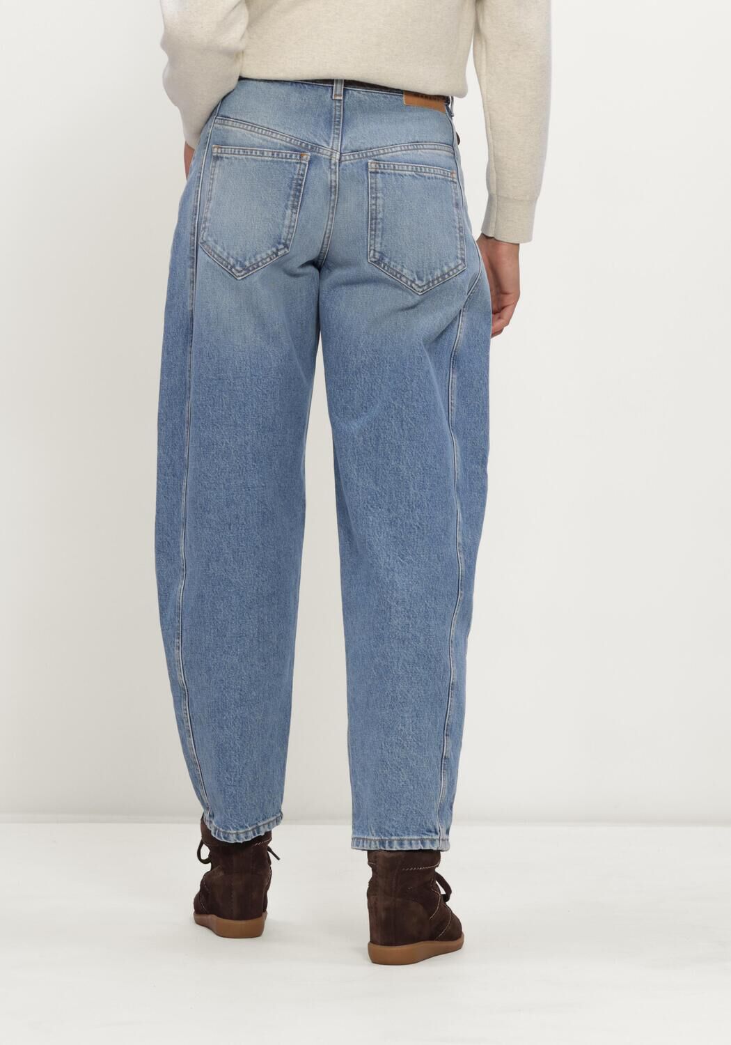 Lichtblauwe ISABEL MARANT Wijde broek ORIANE PANTS - large
