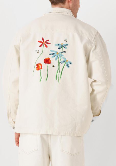 Gebroken wit FORÉT Overshirts ROWAN EMBROIDERY CANVAS OVERSHIRT - large
