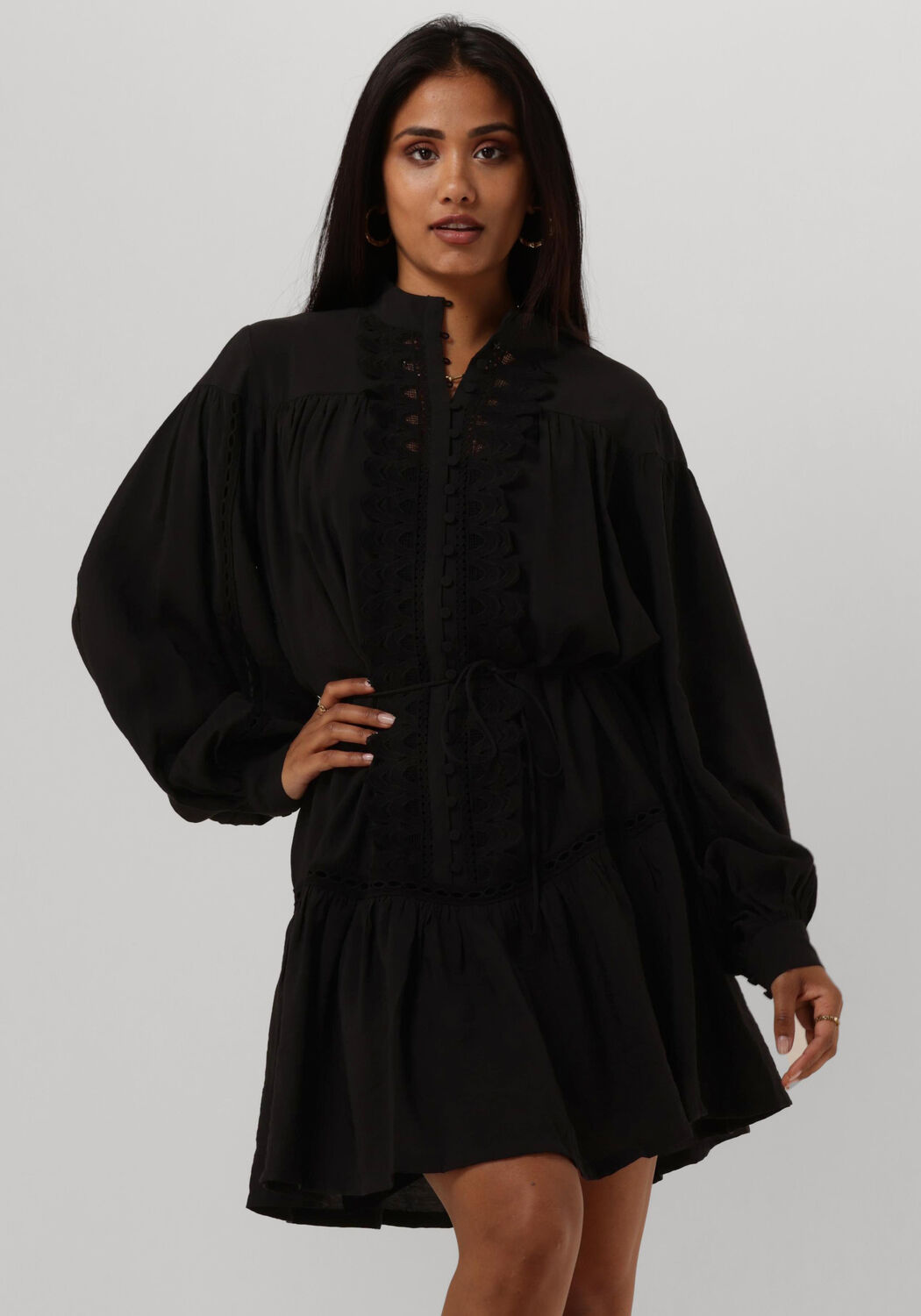 Bruuns Bazaar Mini Jurk Dames Rosebay Karla Dress, Maat: 36, Kleur: Zwart