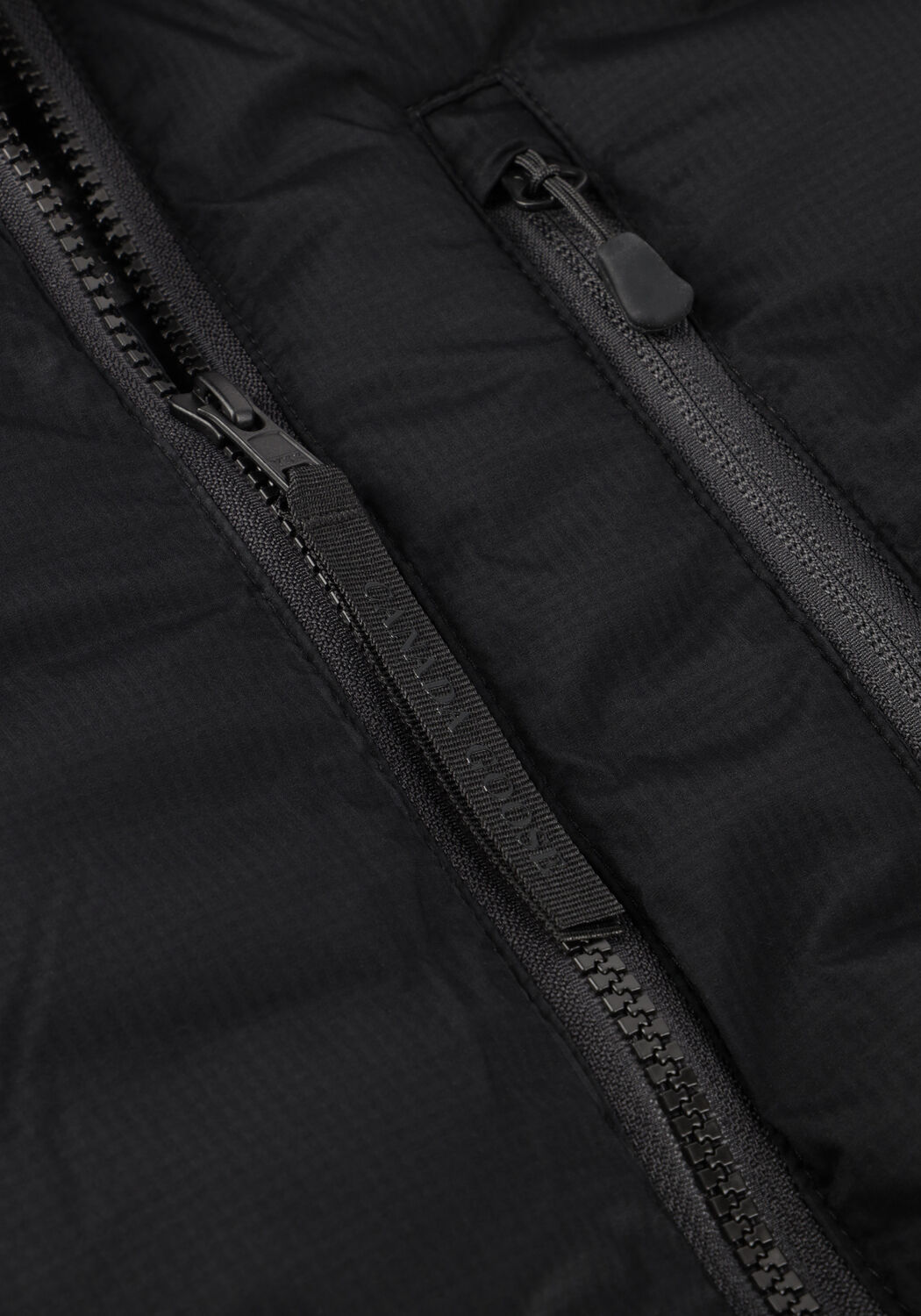 Zwarte CANADA GOOSE Gewatteerde jas LODGE HOODY R BLACK DISK - large