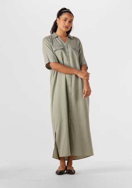 Groene MOS MOSH Midi jurk MMETHER CNET DRESS - large