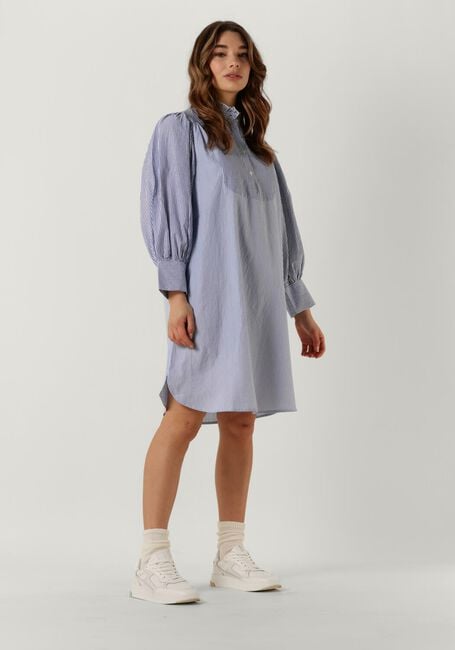 Lichtblauwe ANTIK BATIK Mini jurk POLETTE DRESS - large