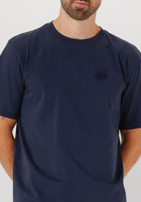 Donkerblauwe FILLING PIECES T-shirt T-SHIRT EMBROIDERED KNOT - large