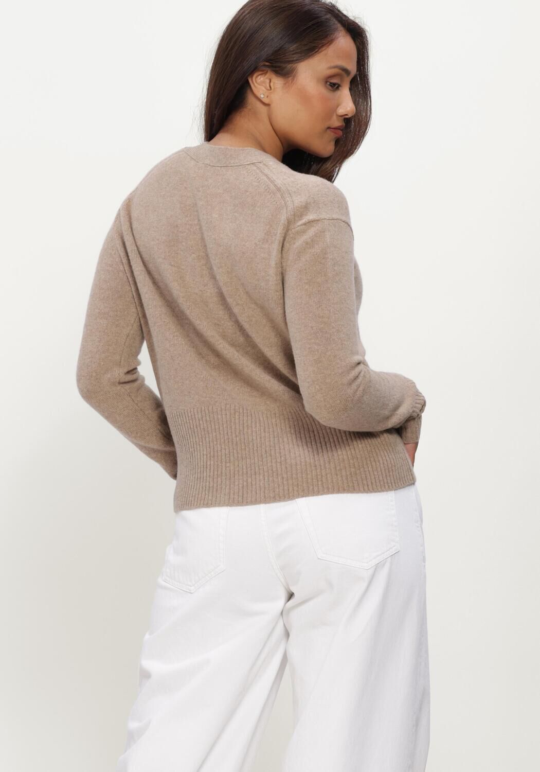 Beige CLOSED Vest V NECK CARDIGAN - large