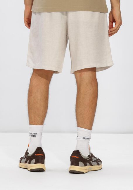 Beige OLAF HUSSEIN Korte broek LINEN BLEND SHORT - large