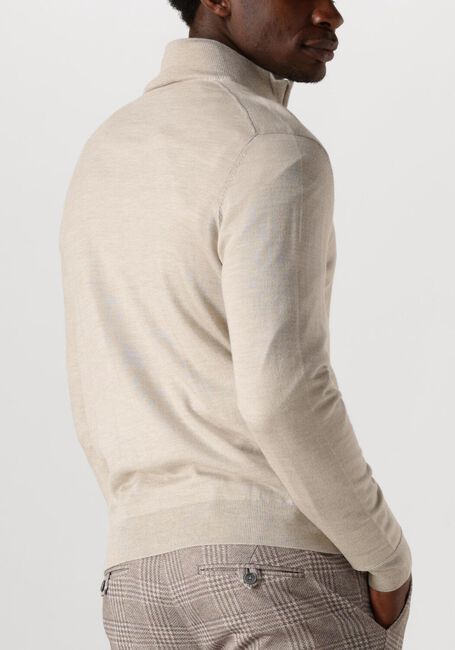Beige PROFUOMO Trui PULLOVER HALF ZIP - large