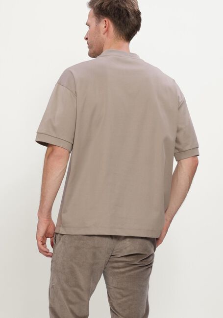 Beige VALENZA Polo HEAVY SUPIMA OVERSIZED T-SHIRT - large