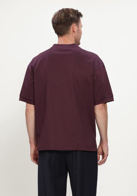 Bordeaux VALENZA Polo HEAVY SUPIMA OVERSIZED T-SHIRT - large