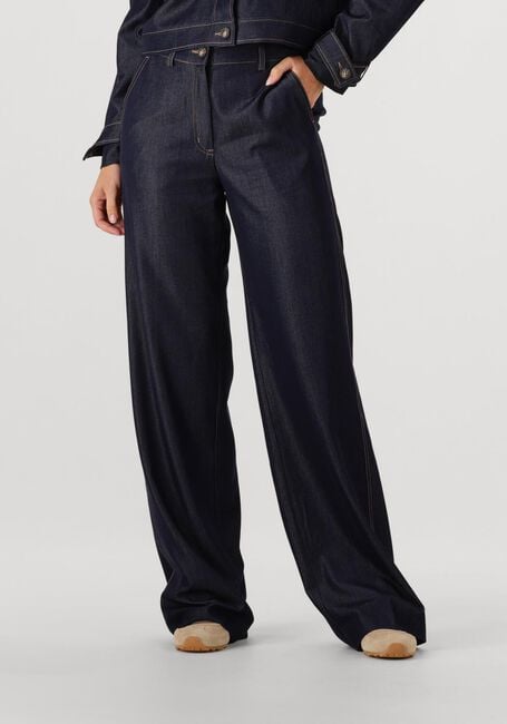 Donkerblauwe CO'COUTURE Pantalon TERRY DENIM LONG PANT - large