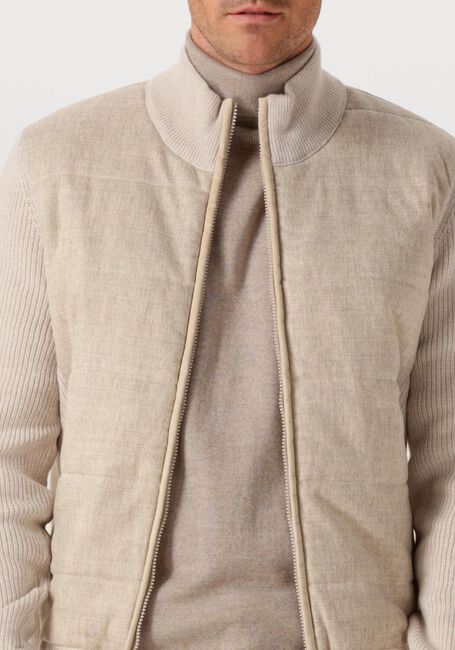 Beige GRAN SASSO Truien/vesten JACKET C FLANELLA - large