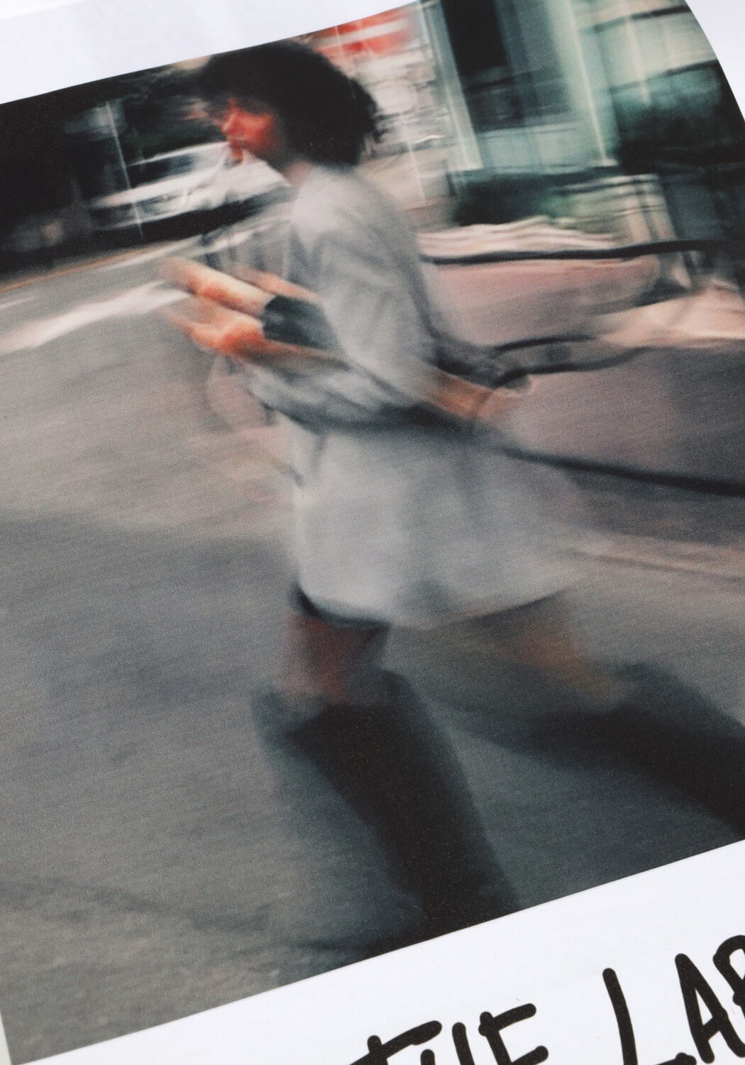 Witte ALIX THE LABEL T-shirt LADIES KNITTED POLAROID TSHIRT - large