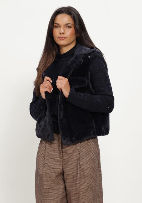 Zwarte LUISA CERANO Vest WESTE IN FELL-OPTIK - large