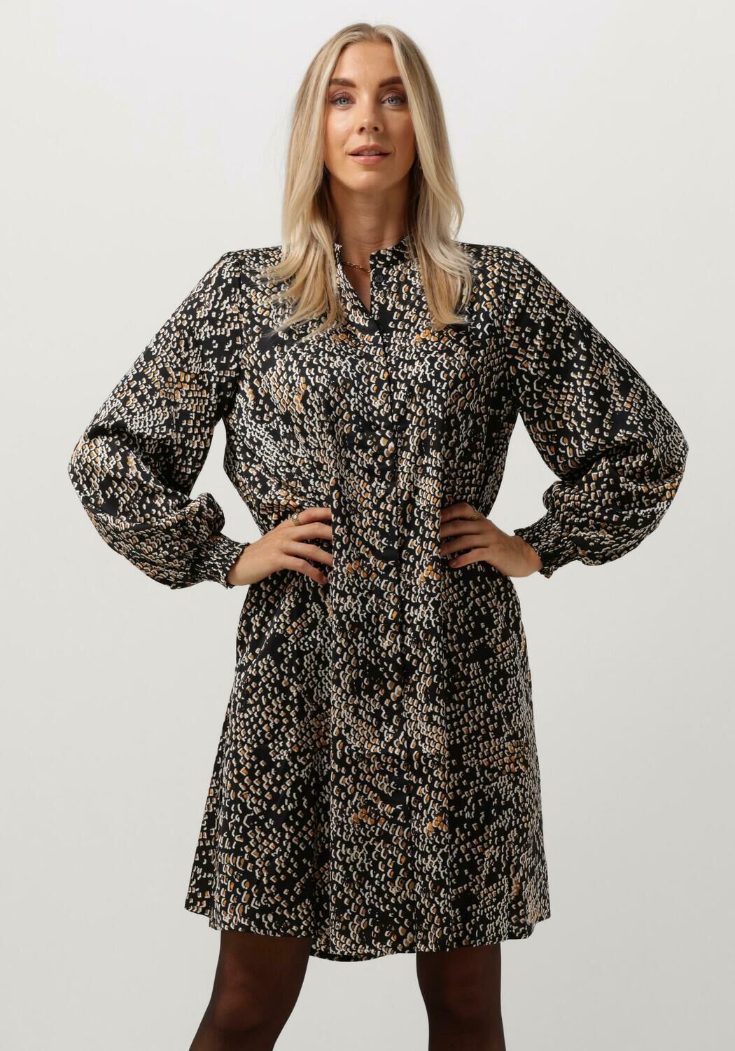 Bruuns Bazaar Mini Jurk Dames Acacia Phillas Dress, Maat: 36, Kleur: Bruin