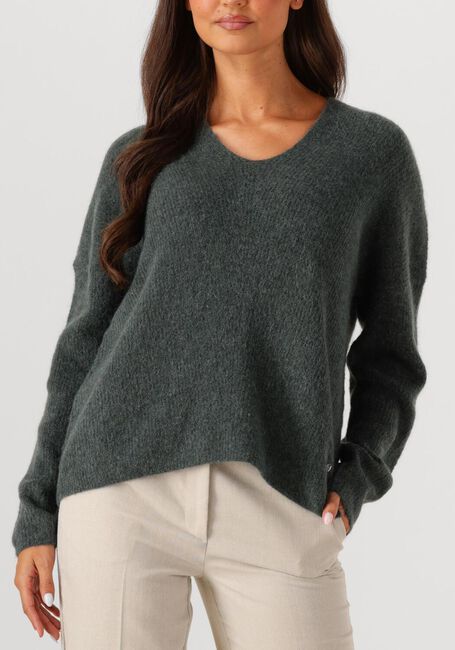 Groene MOS MOSH Trui MMTHORA V-NECK KNIT - large