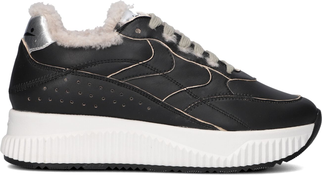Voile Blanche Lage Sneakers Dames Lana Fresh, Maat: 38, Materiaal: Leer, Kleur: Zwart