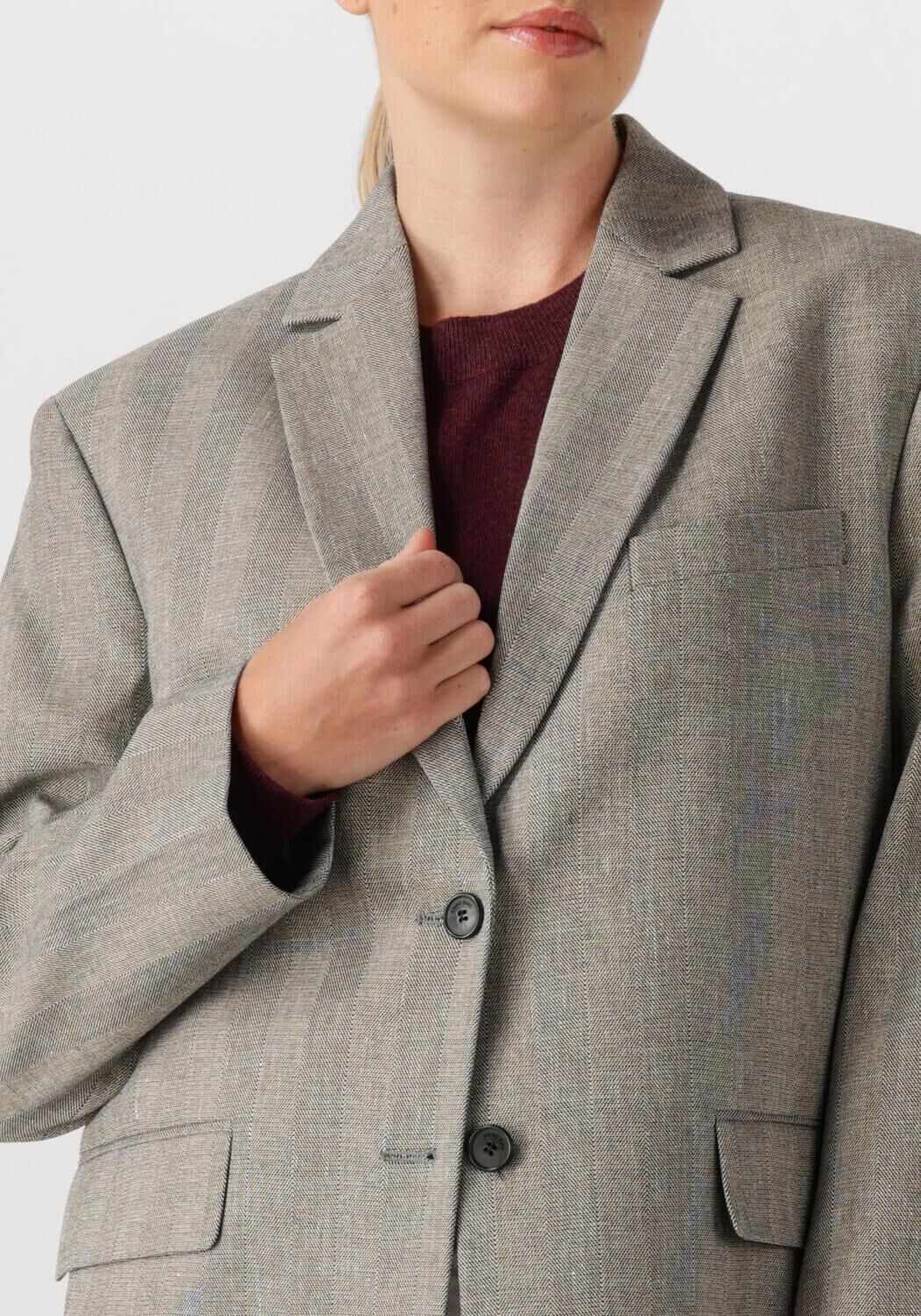 Grijze ANINE BING Blazer QUINN BLAZER - large