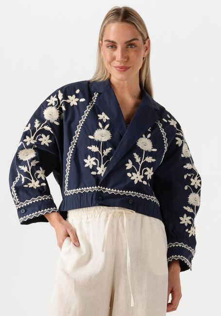 Donkerblauwe ANTIK BATIK Jack WINNA BOMBER - large