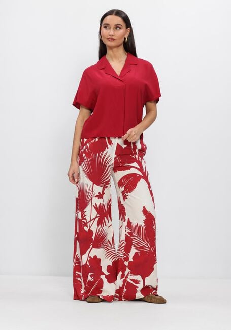 Rode CAROLINE BISS Wijde broek 1592 - large