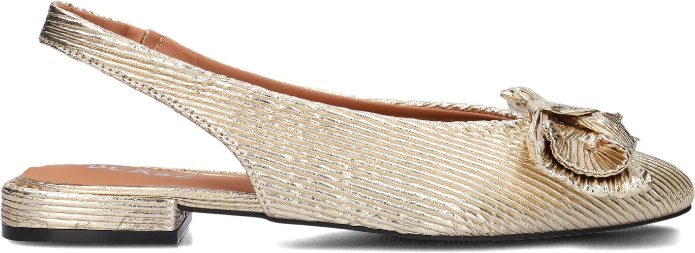 Blasz Slingbacks Dames L15593, Maat: 43, Materiaal: Raffia, Kleur: Goud