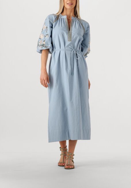 Lichtblauwe AIMEE THE LABEL Maxi jurk MIRANDA - large