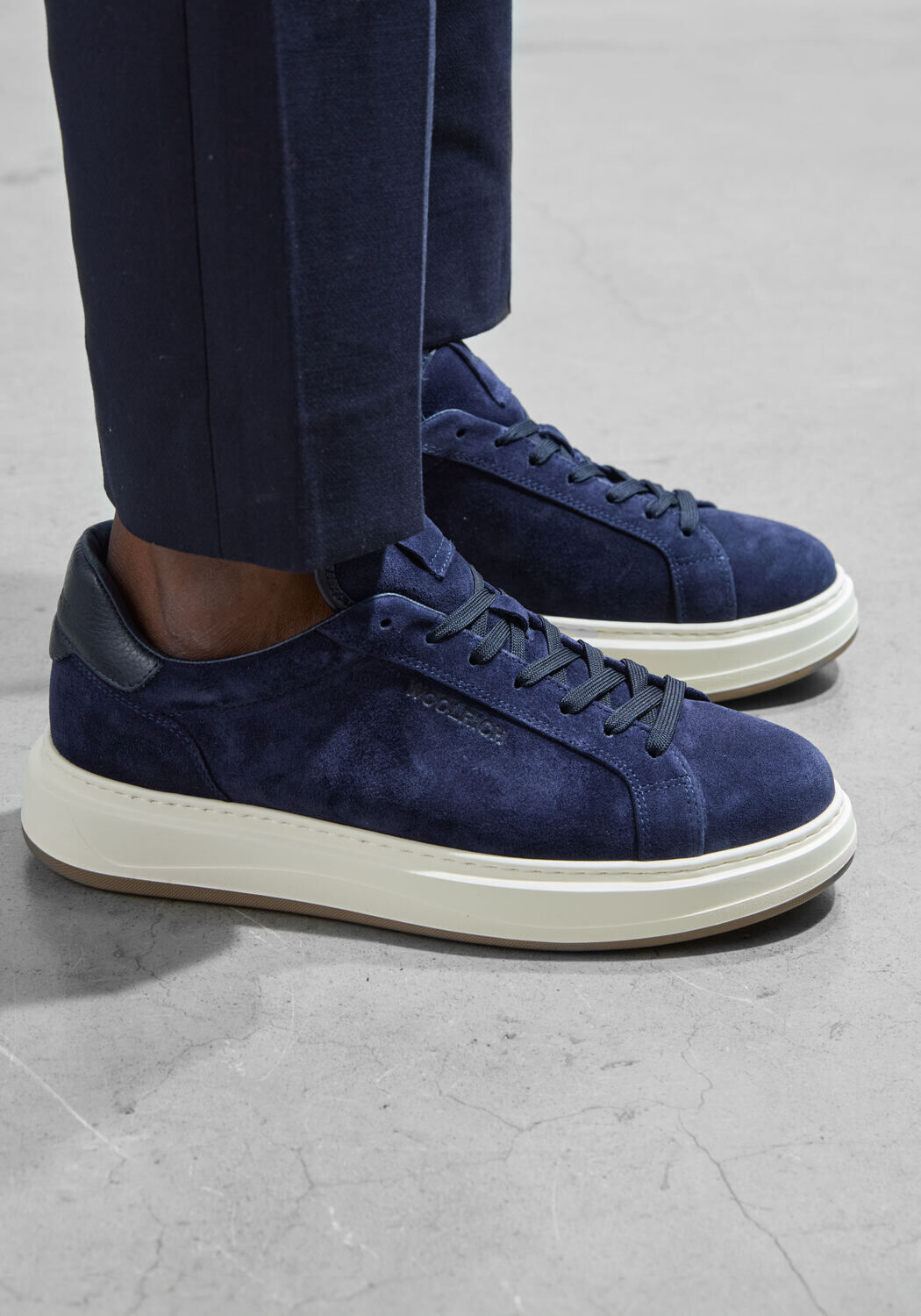 Blauwe WOOLRICH Lage sneakers ARROW COURT MAN - large