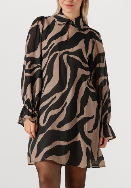 Zwarte BRUUNS BAZAAR Midi jurk BBARMADA DRESS - large