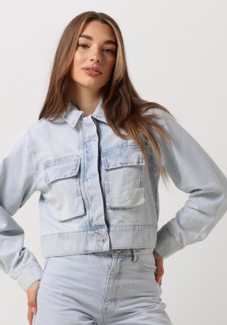 Lichtblauwe SECOND FEMALE Spijkerjas FIRA JACKET - large