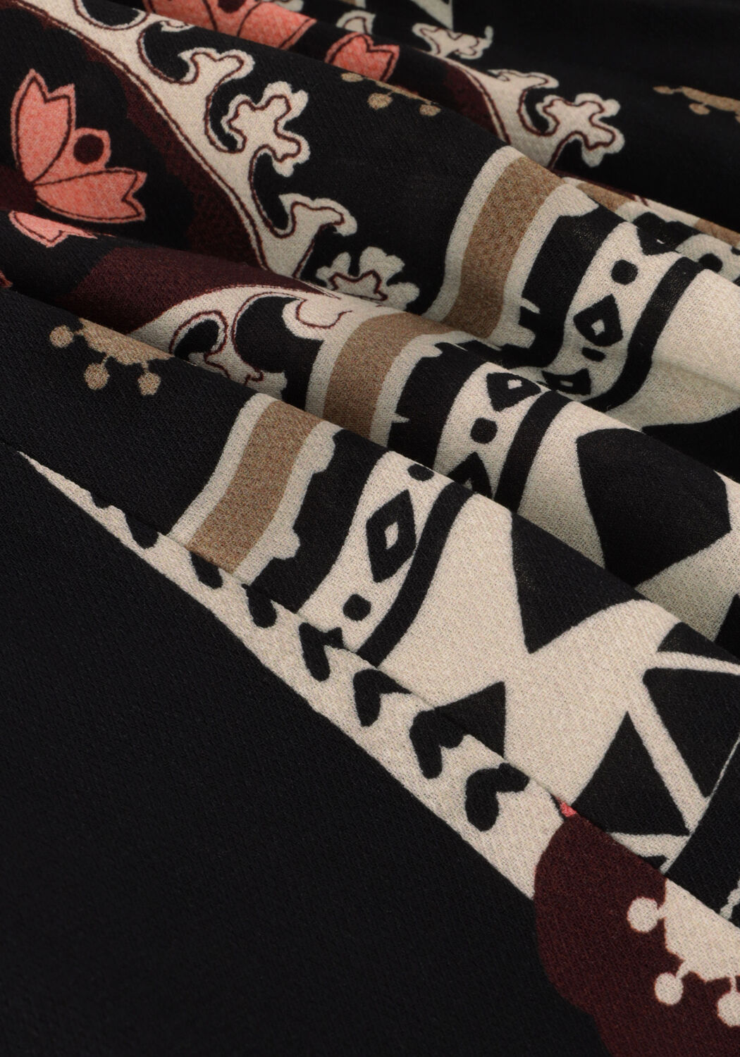 Zwarte SUMMUM Maxi jurk DRESS SCARF PRINT - large