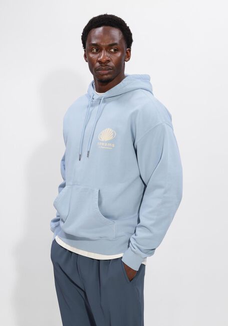 Lichtblauwe NEW AMSTERDAM SURF ASSOCIATION Sweater CORPORATE LOGO HOODIE BABY BLUE - large