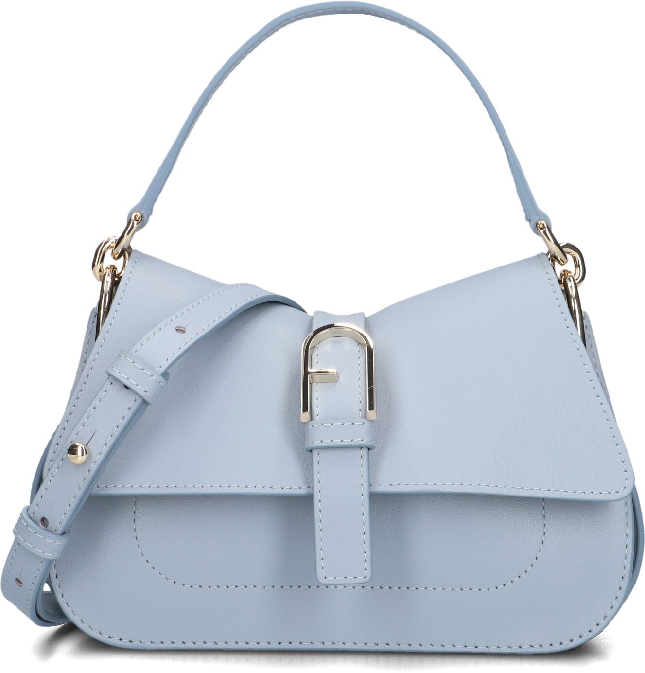 Furla Handtas
Dames Flow Mini Top Handle, Materiaal: Leer, Kleur: Lichtblauw afbeelding 1