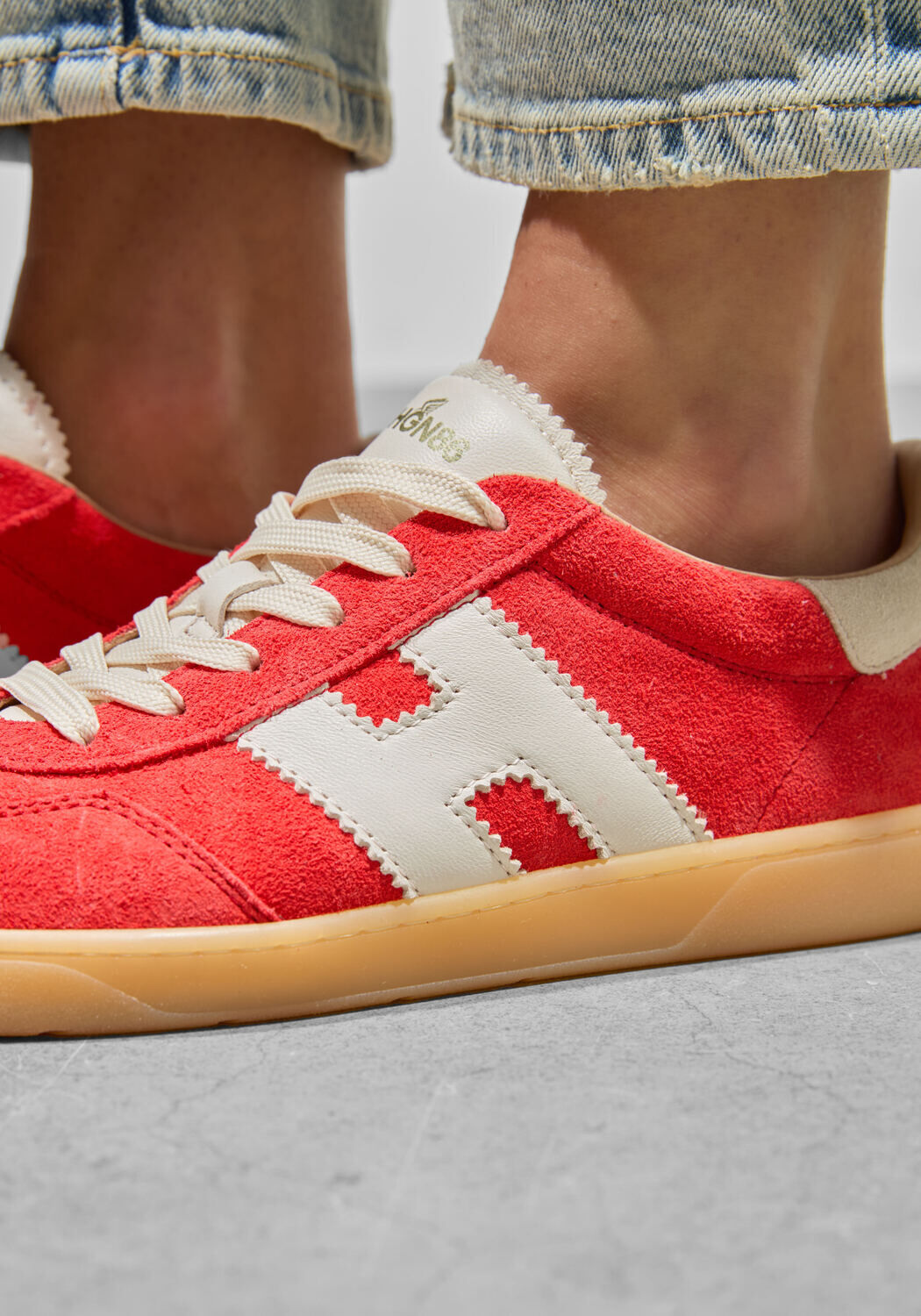 Rode HOGAN Lage sneakers COOL ALLACCIATO - large