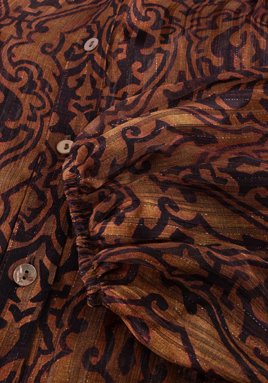 Bruine AMAYA AMSTERDAM Maxi jurk TESSA - large