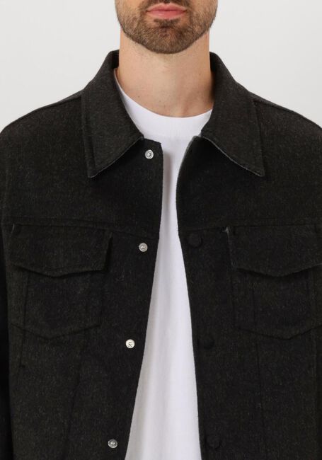 Donkergrijze AMI PARIS Overshirts VESTE TRUCKER - large