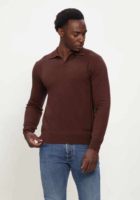 Bruine JACOB COHEN Polo POLO M/L PUNTO RISO LANA - large