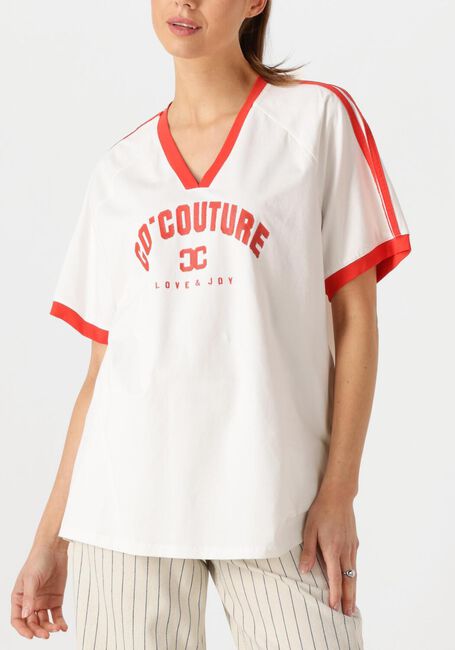 Witte CO'COUTURE T-shirt SIARACC OVERSIZE SPORTY V-TEE - large